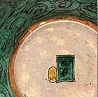 正院色絵牡丹唐獅子図平鉢の画像2