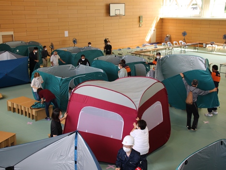 避難所開設訓練の画像