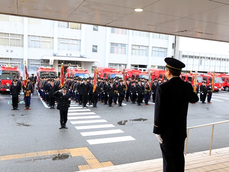 出初式出動人員報告の画像