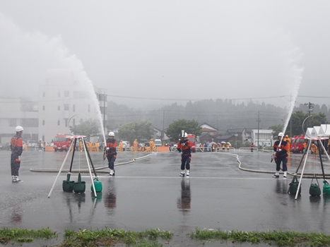 消防団訓練大会の画像