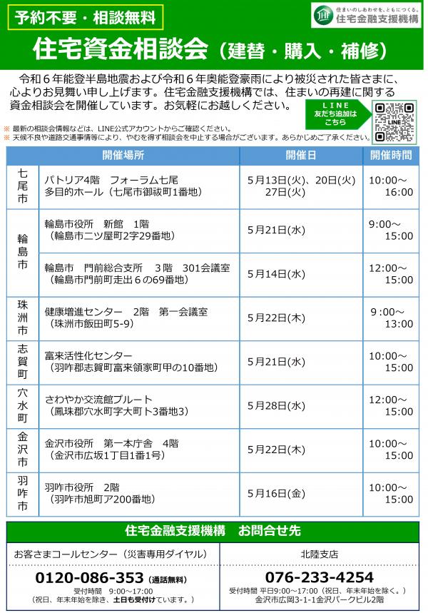 5月住宅金融支援機構相談会