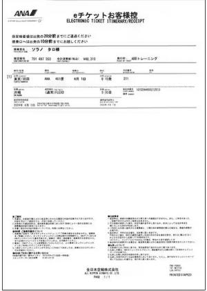 eチケット控え縦